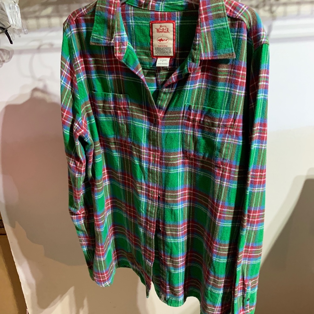 Wool rich flannel shirt